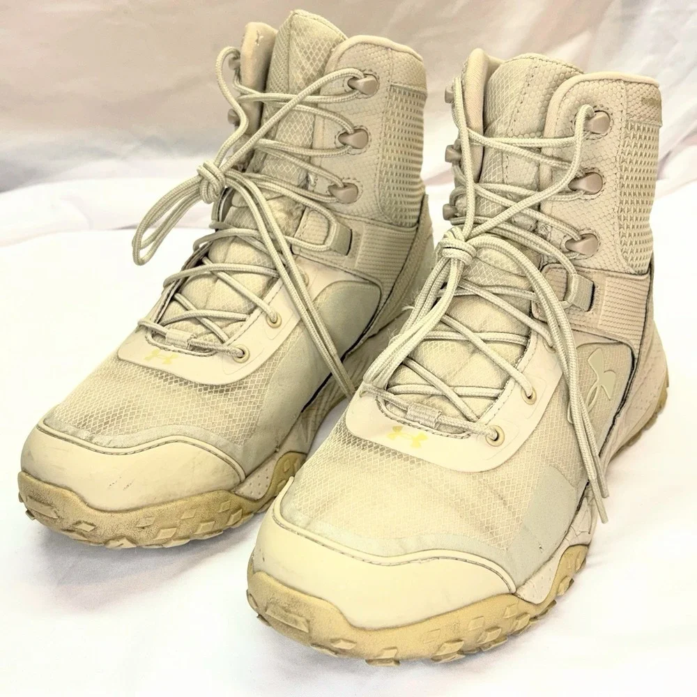 Under Armour Valsetz RTS 1.5 Tactical Boots Men Sz US 9 Coyote Brown 3021034-200